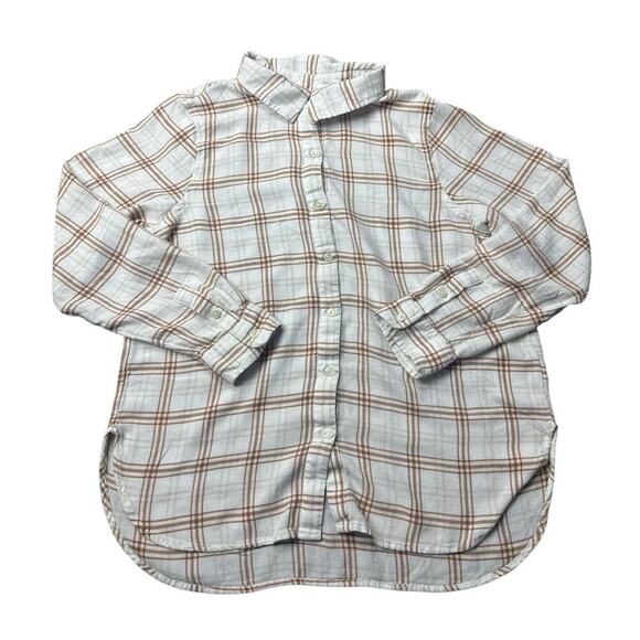 Lucky Brand Tops - Lucky Brand Plaid Button Down Shirt Women’s Large Oversized Flannel Style